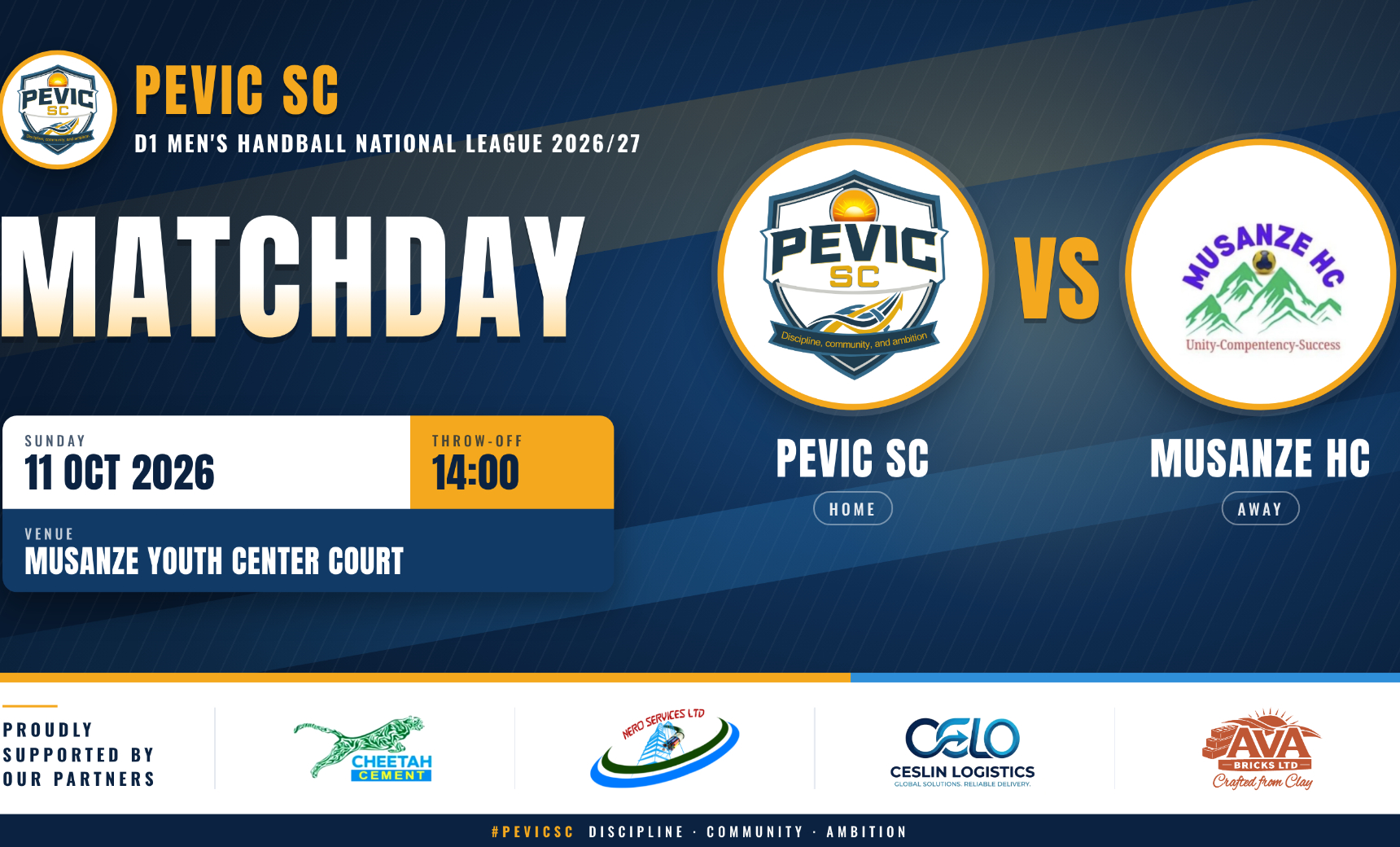 Matchday: PEVIC SC Opens Its Debut League Season With a Double-Header in Musanze